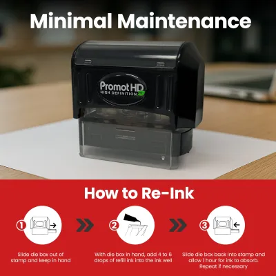 Pre-inked Bank Deposit Ink Stamp- Large