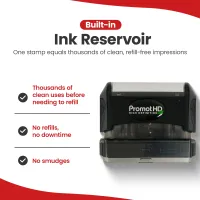 Pre-inked Bank Deposit Ink Stamp- Extra Large