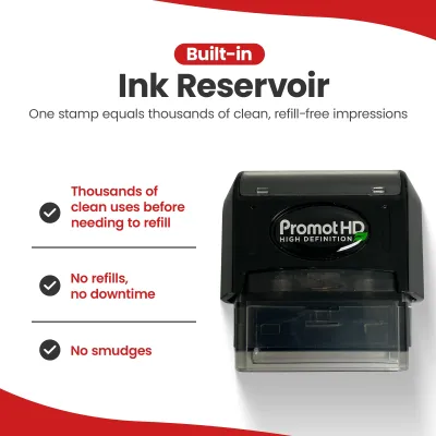 Pre-inked Bank Deposit Ink Stamp- Small