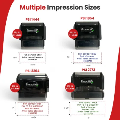 Pre-inked Bank Deposit Ink Stamp- Small