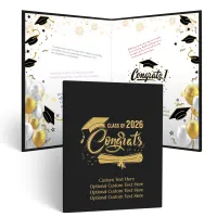 Personalized Graduation Party Guestbook- Class of 2026 (BLACK)