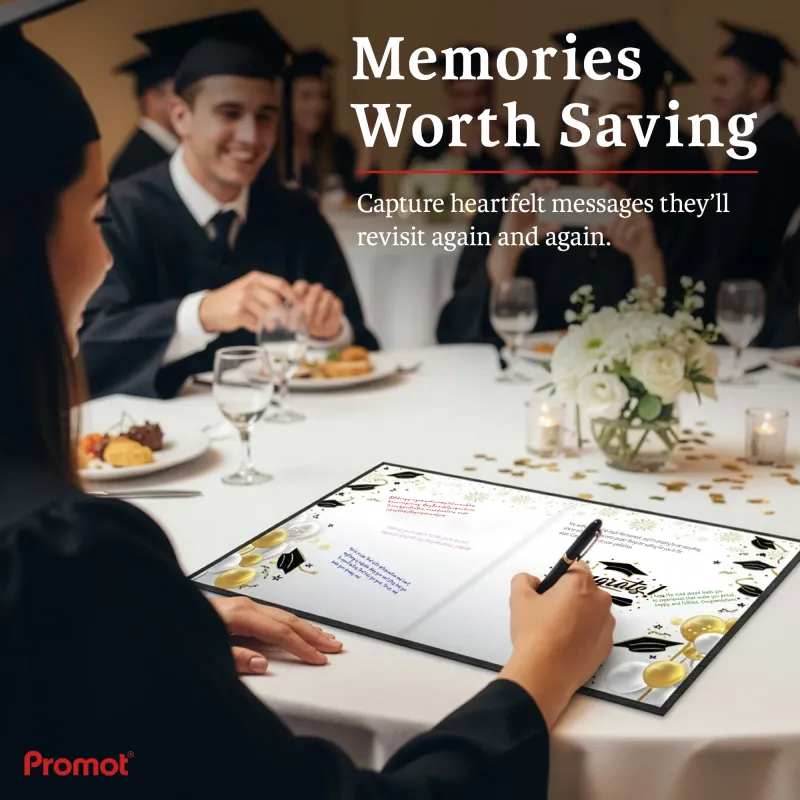 Personalized Graduation Party Guestbook- Class of 2026 (BLACK)
