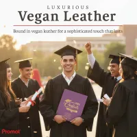 Personalized Graduation Party Guestbook- Class of 2026 (PURPLE)