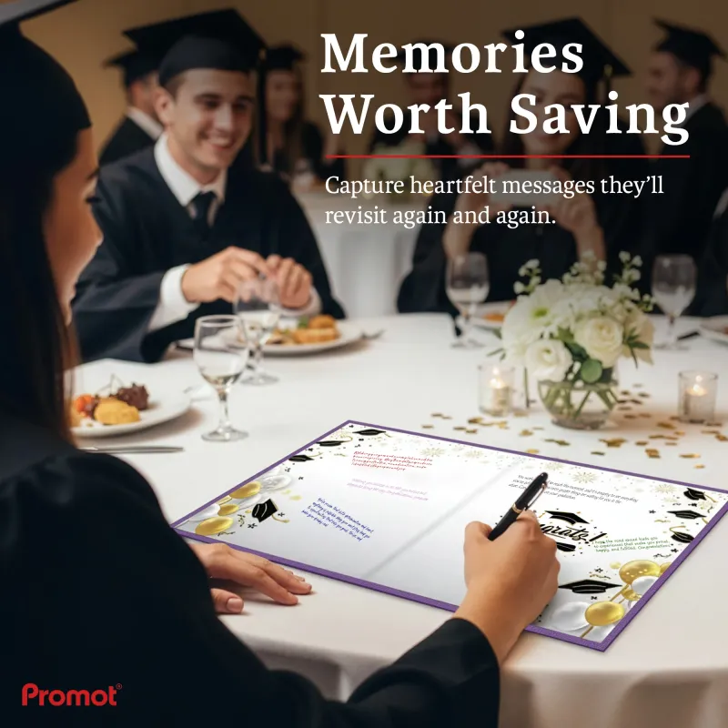 Personalized Graduation Party Guestbook- Class of 2026 (PURPLE)