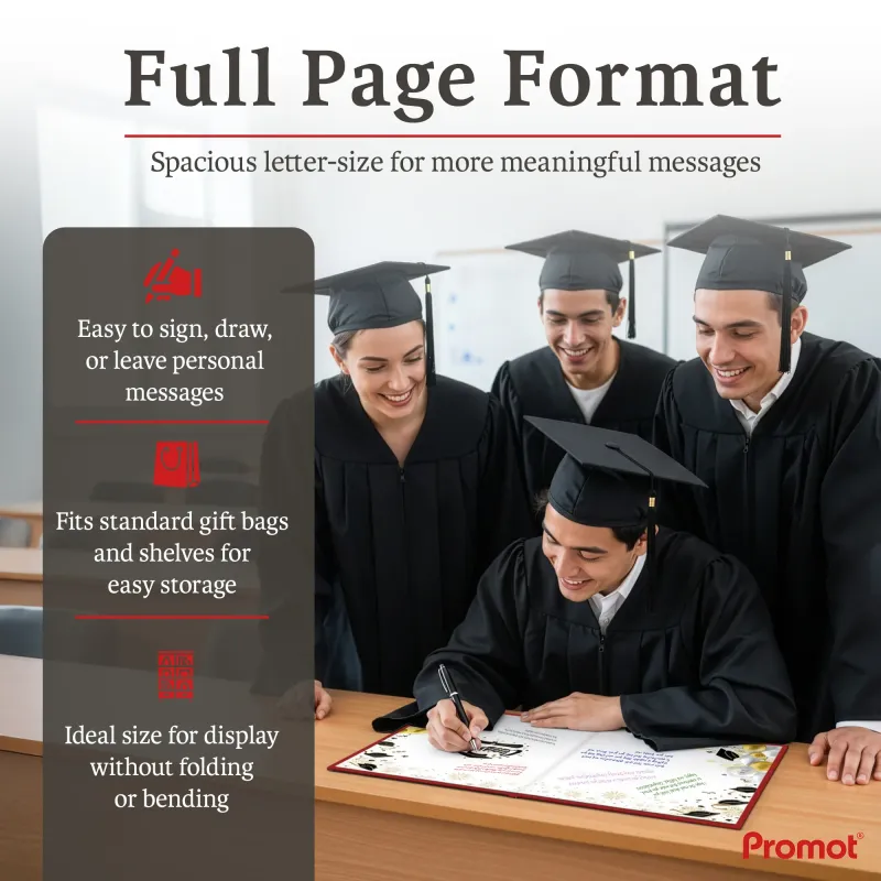 Personalized Graduation Party Guestbook- Class of 2026 (RED)