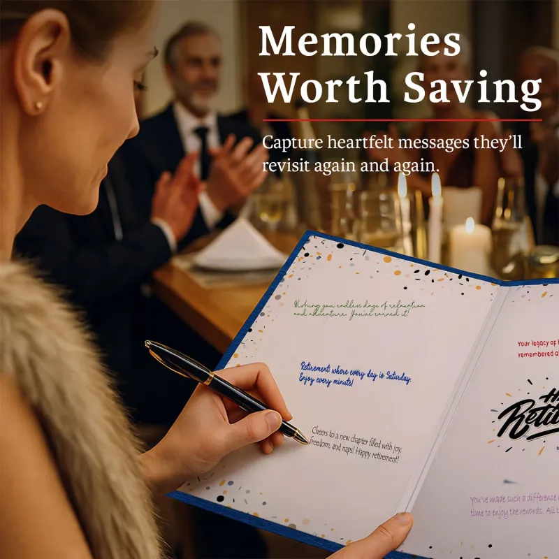 Retirement Guestbook (DARK BLUE)