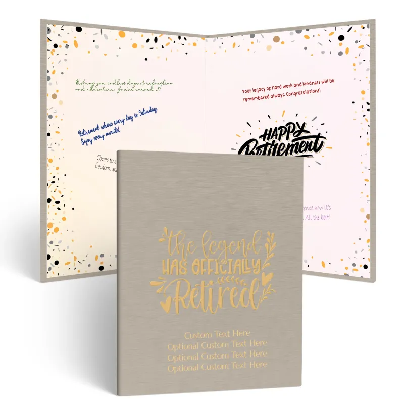 Retirement Guestbook (CHAMPAGNE BEIGE)