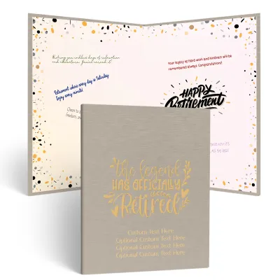 Retirement Guestbook (CHAMPAGNE BEIGE)