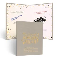 Retirement Guestbook (CHAMPAGNE BEIGE)