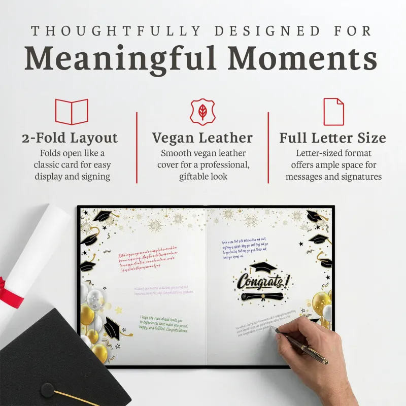 Graduation Guest Book Alternative – The Tassel Was Worth the Hassle (BLACK)