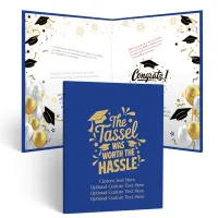 Graduation Guest Book Alternative – The Tassel Was Worth the Hassle (BLUE)