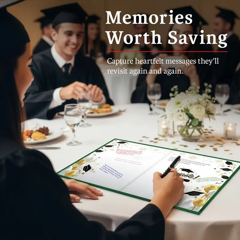 Graduation Guest Book Alternative – The Tassel Was Worth the Hassle (GREEN)