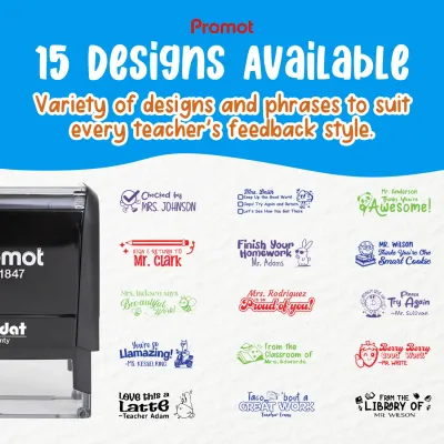Teacher Custom Rubber Stamp "Taco Bout Some Great Work" - Medium