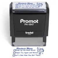 Teacher Custom Rubber Stamp "Checked Box" - Medium