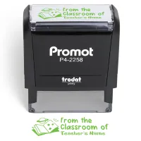 Teacher Custom Rubber Stamp "From the Classroom" - Large