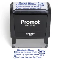 Teacher Custom Rubber Stamp "Checked Box" - Large