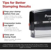 Personalized Round Signature Self Inking Rubber Stamp - Extra Wide