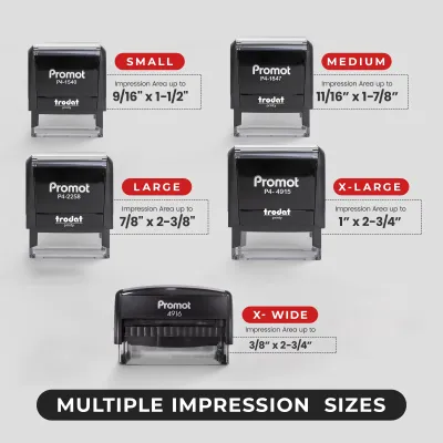Personalized Round Signature Self Inking Rubber Stamp - Extra Large