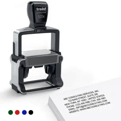 6-Line Custom Professional Stamp (Medium)