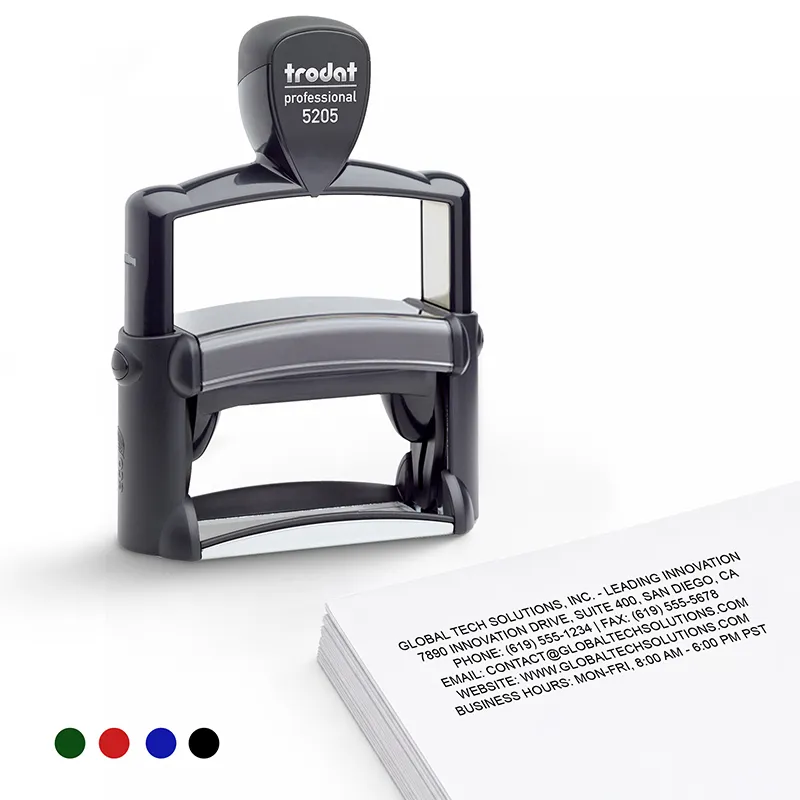 6-Line Custom Professional Stamp (Large)