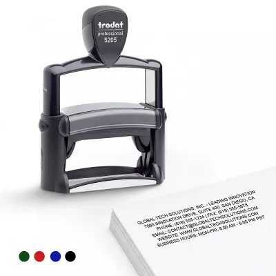 6-Line Custom Professional Stamp (Large)
