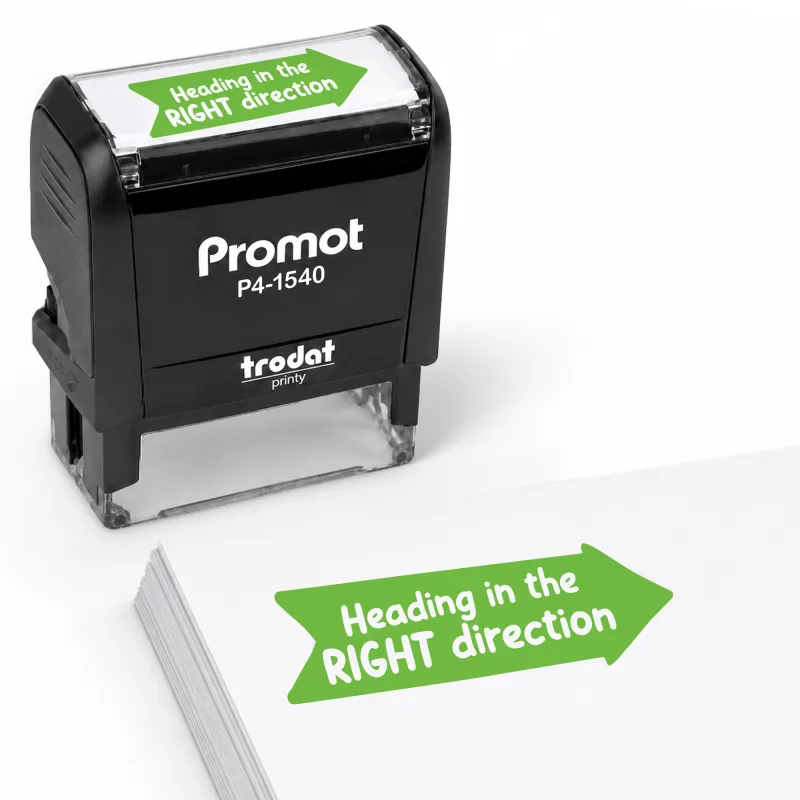Heading in The Right Direction - Teacher Stamp