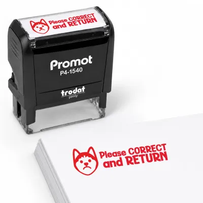 Please Correct and Return - Teacher Stamp
