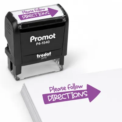 Please Follow Directions - Teacher Stamp