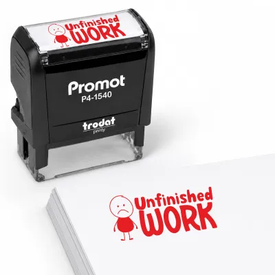 Unfinished Work - Teacher Stamp