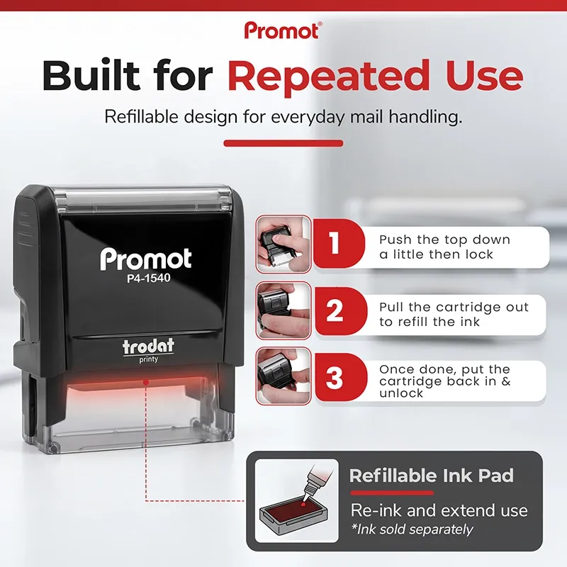 Return to Sender No Longer at This Address Stamp – Self-Inking (Small)