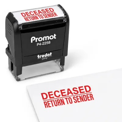 Deceased Return to Sender Stamp – Self-Inking (Large)