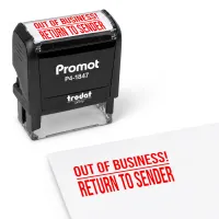 Out of Business Return to Sender Stamp