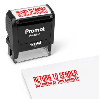 Return to Sender - No Longer at This Address Stamp (Medium)