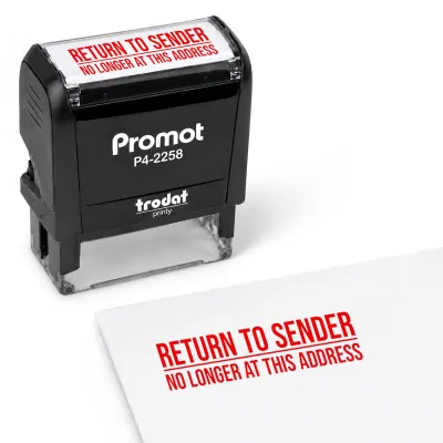 Return to Sender No Longer at This Address Stamp – Self-Inking (Large)