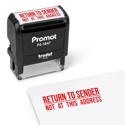 Return to Sender - Not at This Address Stamp