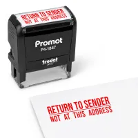 Return to Sender - Not at This Address Stamp