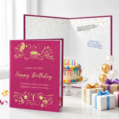 Personalized Birthday Guestbook - Pink