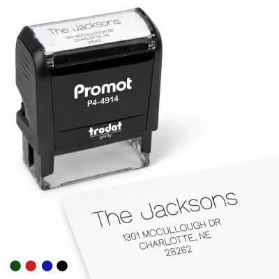Address Stamp Design 4 - Extra Large