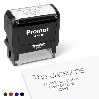 Address Stamp Design 4 - Extra Wide