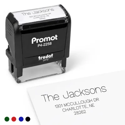 Address Stamp Design 4 - Large