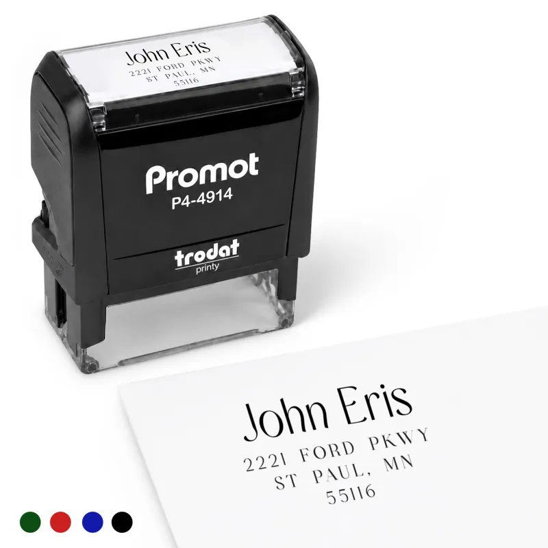 Address Stamp Design 6 - Extra Large