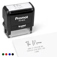Address Stamp Design 7 - Extra Wide