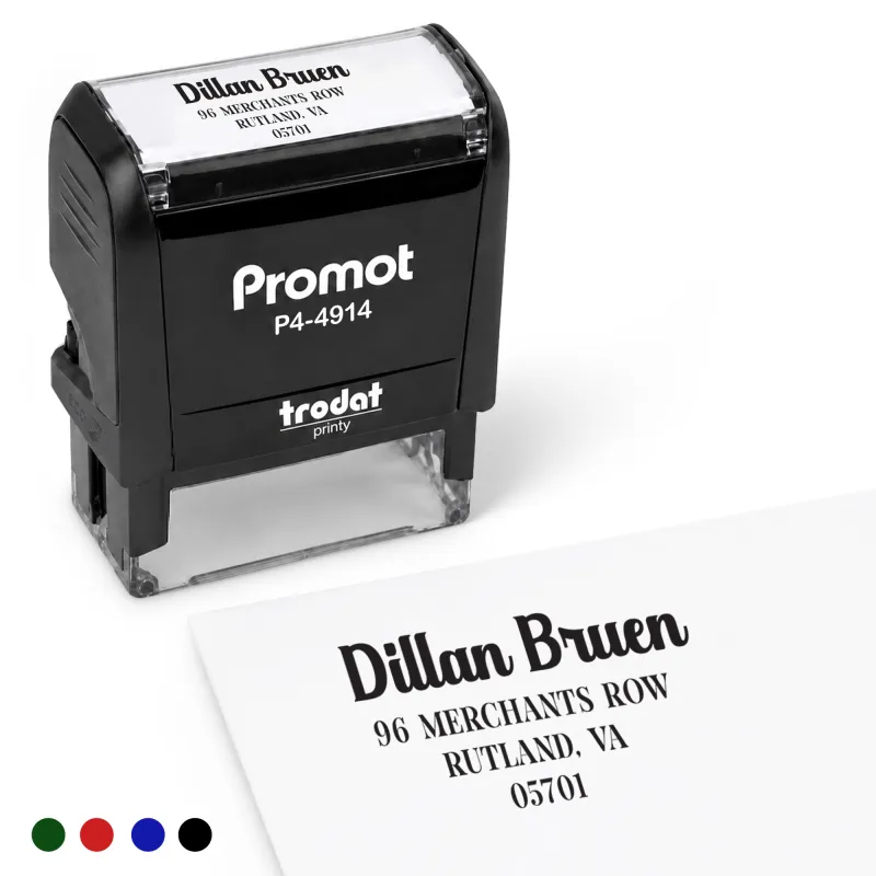 Address Stamp Design 8 - Extra Large