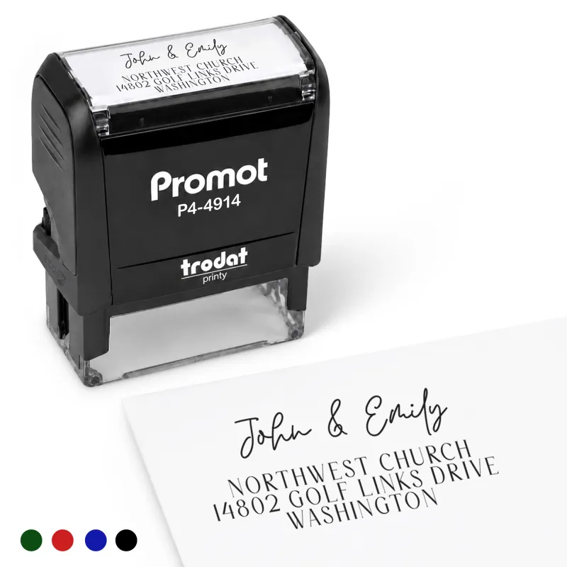 Address Stamp Design 9 - Extra Large