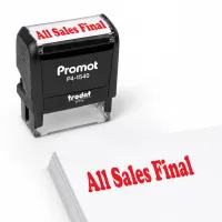 All Sales Final Stamp