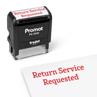 Return Service Requested Stamp