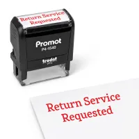 Return Service Requested Stamp