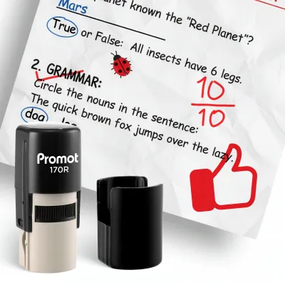 Like Red Self-Inking Teacher Stamp Round Stamp - Symbol