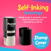 Check Box Self-Inking Teacher Stamp Round Stamp - Symbol
