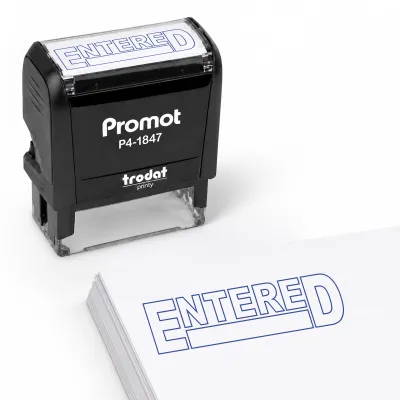 entered stamp
